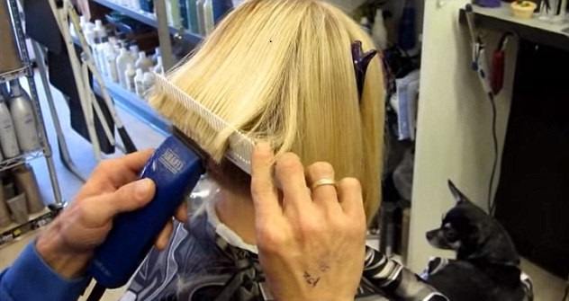 hair cutting with clipper